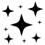 Black Stars Sparkling In The Sky icon