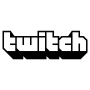 Black Twitch Letters Logo free icon for commercial use