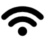 Black Wifi icon