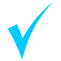 Blue Check Mark Approval free icon for commercial use