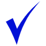 Blue Check Mark Tick free icon for commercial use