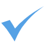 Blue Check Mark Verified free icon for commercial use