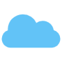 Blue Cloud And Weather icon