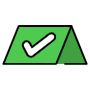 Booked Reserved Green Check Mark free icon for commercial use