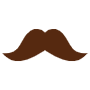 Brown Mustache free icon for commercial use