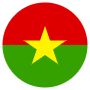 Burkina Faso Flag Circular icon