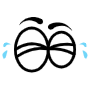 Cartoon Eyes Crying free icon for commercial use