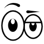 Cartoon Eyes Eyebrow Up free icon for commercial use