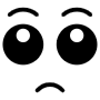 Cartoon Eyes Sad free icon for commercial use