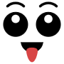 Cartoon Eyes Tongue Out free icon for commercial use