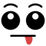 Cartoon Eyes Tongue Out free icon for commercial use