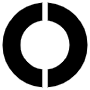 Circular Black Pie Chart 50 Percent free icon for commercial use