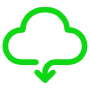 Cloud Data Download free icon for commercial use