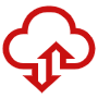 Cloud Data Transfer Arrows icon