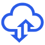 Cloud Data Transfer Arrows icon