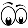 Cute Cartoon Eyes Looking Down free icon for commercial use