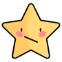 Displeased Unhappy Cartoon Star Emoji icon