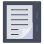 E Book Reader Large Dark Blue free icon for commercial use