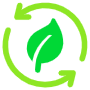 Ecology Sustainable Green Leaf free icon for commercial use