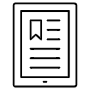 Ereader And Ebook Outline free icon for commercial use