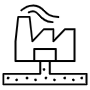 Factory Waste Water Treatment Outline free icon for commercial use