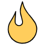 Fire free icon for commercial use