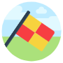 Football Referee Flag free icon for commercial use