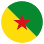 French Guiana Flag Circular icon