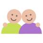 Friends Together And Smiling free icon for commercial use