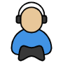 Gamer free icon for commercial use