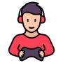 Gamer Boy free icon for commercial use