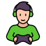 Gamer Boy free icon for commercial use