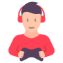 Gamer Boy free icon for commercial use