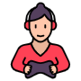 Gamer Girl free icon for commercial use