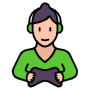 Gamer Girl free icon for commercial use