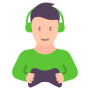 Gamer Man free icon for commercial use