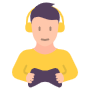 Gamer Man free icon for commercial use