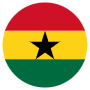 Ghana Flag Circular icon