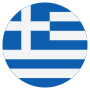 Greece Flag Circular free icon for commercial use