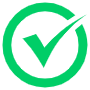 Green Check Mark Circular Tick free icon for commercial use