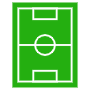 Green football match field icon
