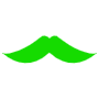 Green Mustache icon