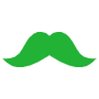 Green Mustache icon