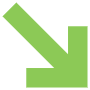 Green Right down Arrow free icon for commercial use