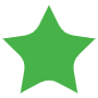 Green Star free icon for commercial use