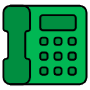 Green Telephone free icon for commercial use