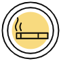 Hotel Cigarette Yellow Sign icon
