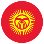 Kyrgyzstan Flag Circular icon