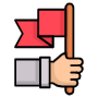 Leadership Red Flag free icon for commercial use
