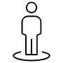 Location Placeholder And Person Outline free icon for commercial use
